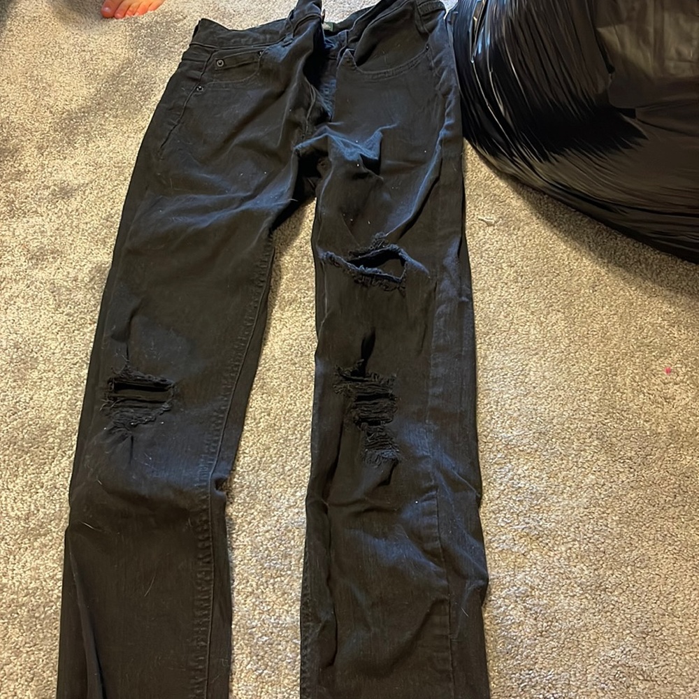 Holy black pants
